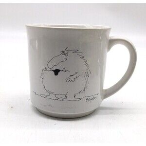 No More Mr. Nice Guy Sandra Boynton Coffee Mug Funny Monster Cartoon 10oz Vtg